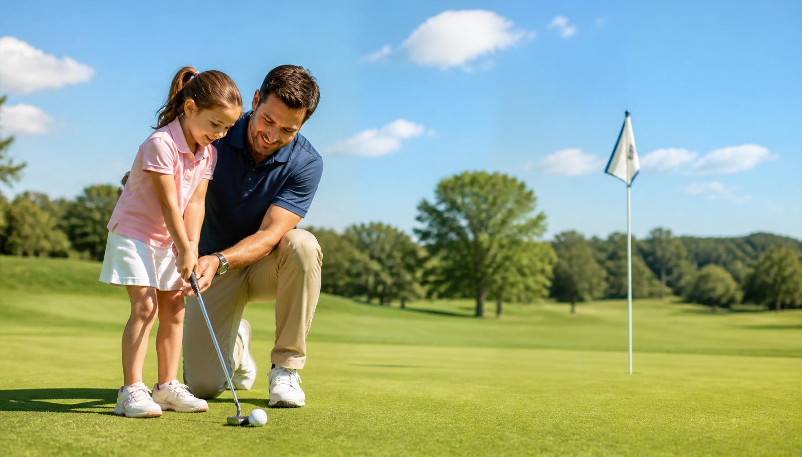 Daddy-Daughter Golf — group cover